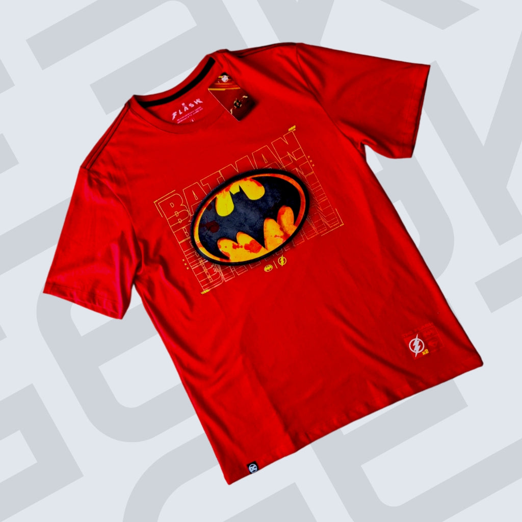 POLO BATMAN ROJO LOGO