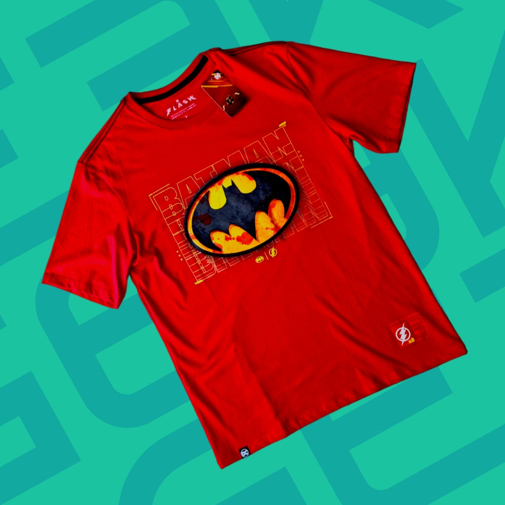 POLO BATMAN ROJO LOGO