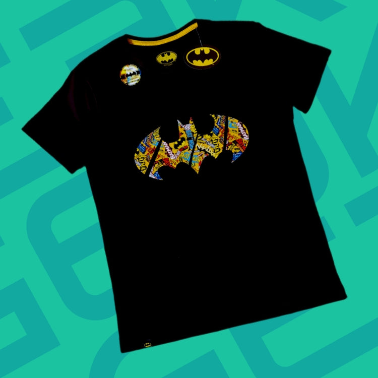 POLO BATMAN NEGRO LOGO COMIC