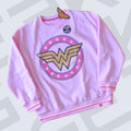 POLERA MUJER OVERSIZE WONDER WOMAN