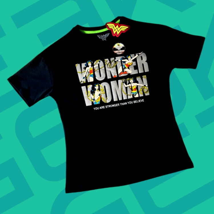 POLO MUJER WONDER WOMAN LETRAS