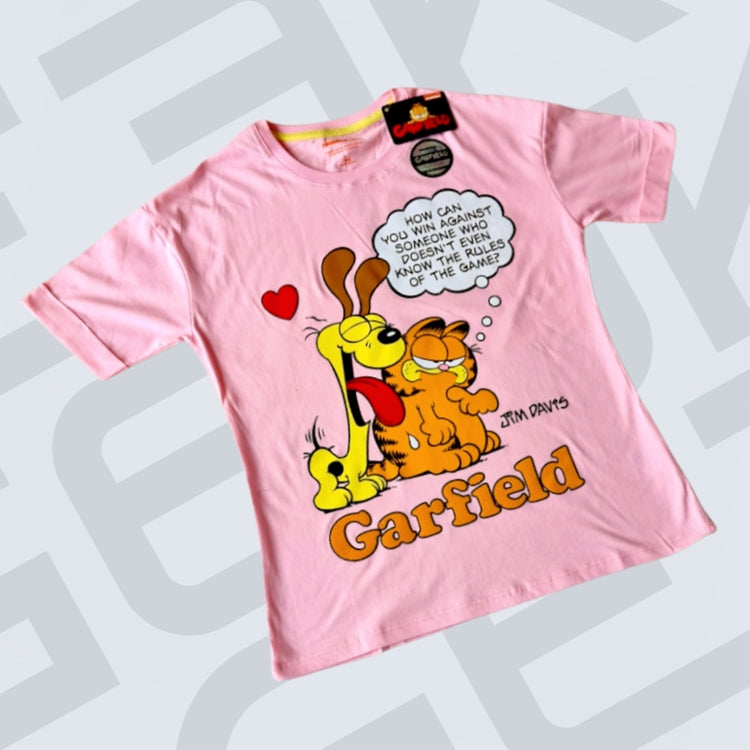 POLO MUJER ROSADO GARFIELD