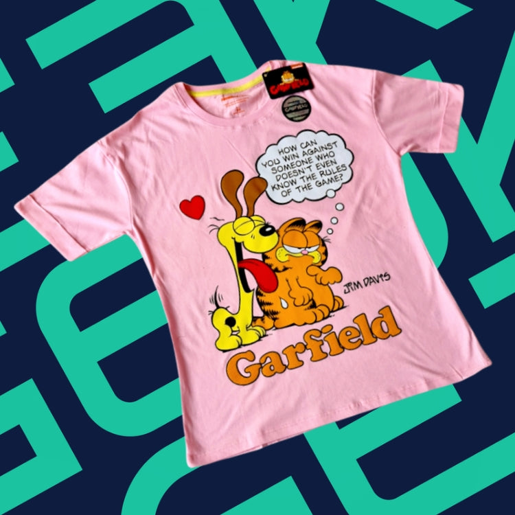 POLO MUJER ROSADO GARFIELD