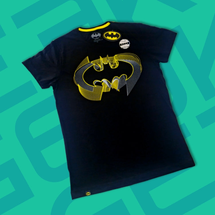 POLO BATMAN NEGRO LOGO CLASICO