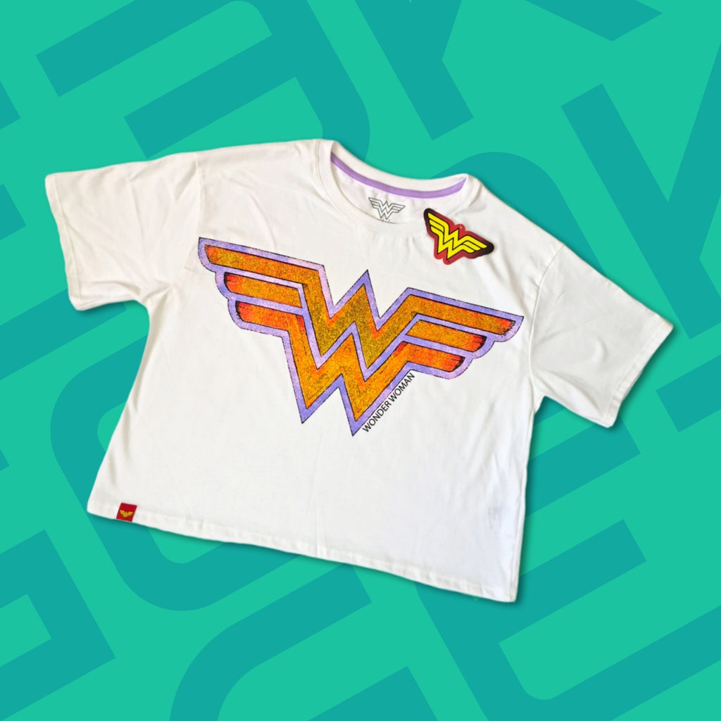 POLO MUJER SEMICROP WONDER WOMAN