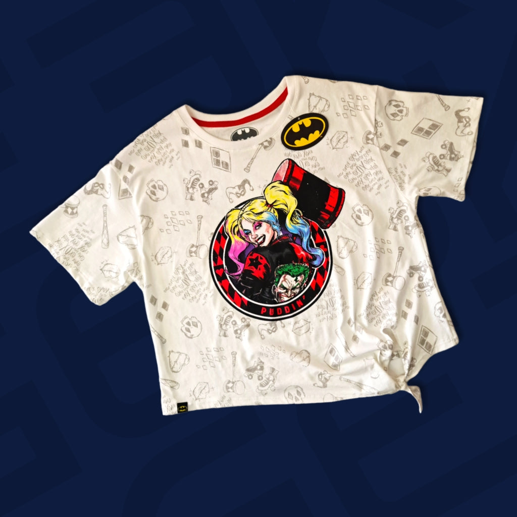 POLO MUJER SEMICROP HARLEY QUINN