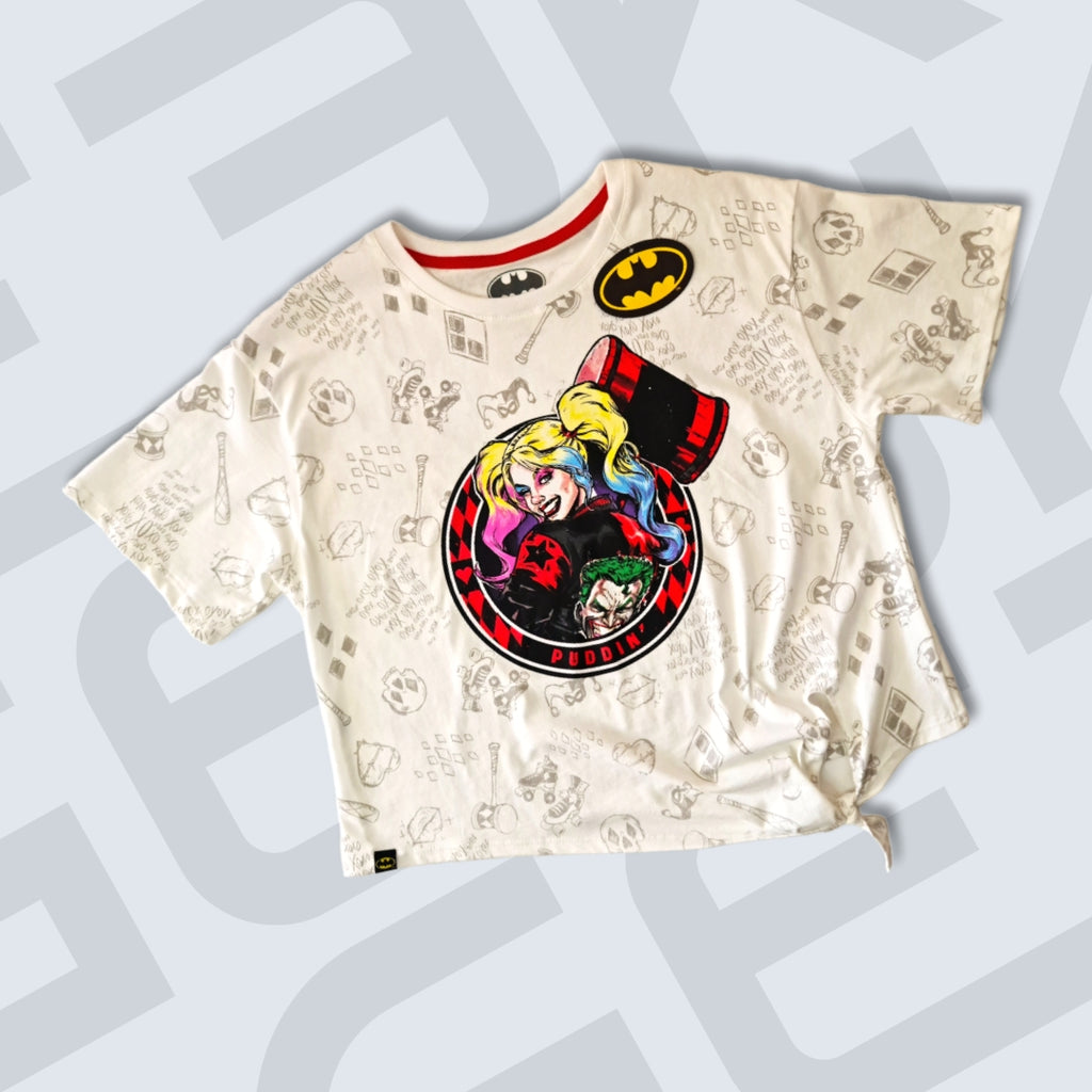 POLO MUJER SEMICROP HARLEY QUINN