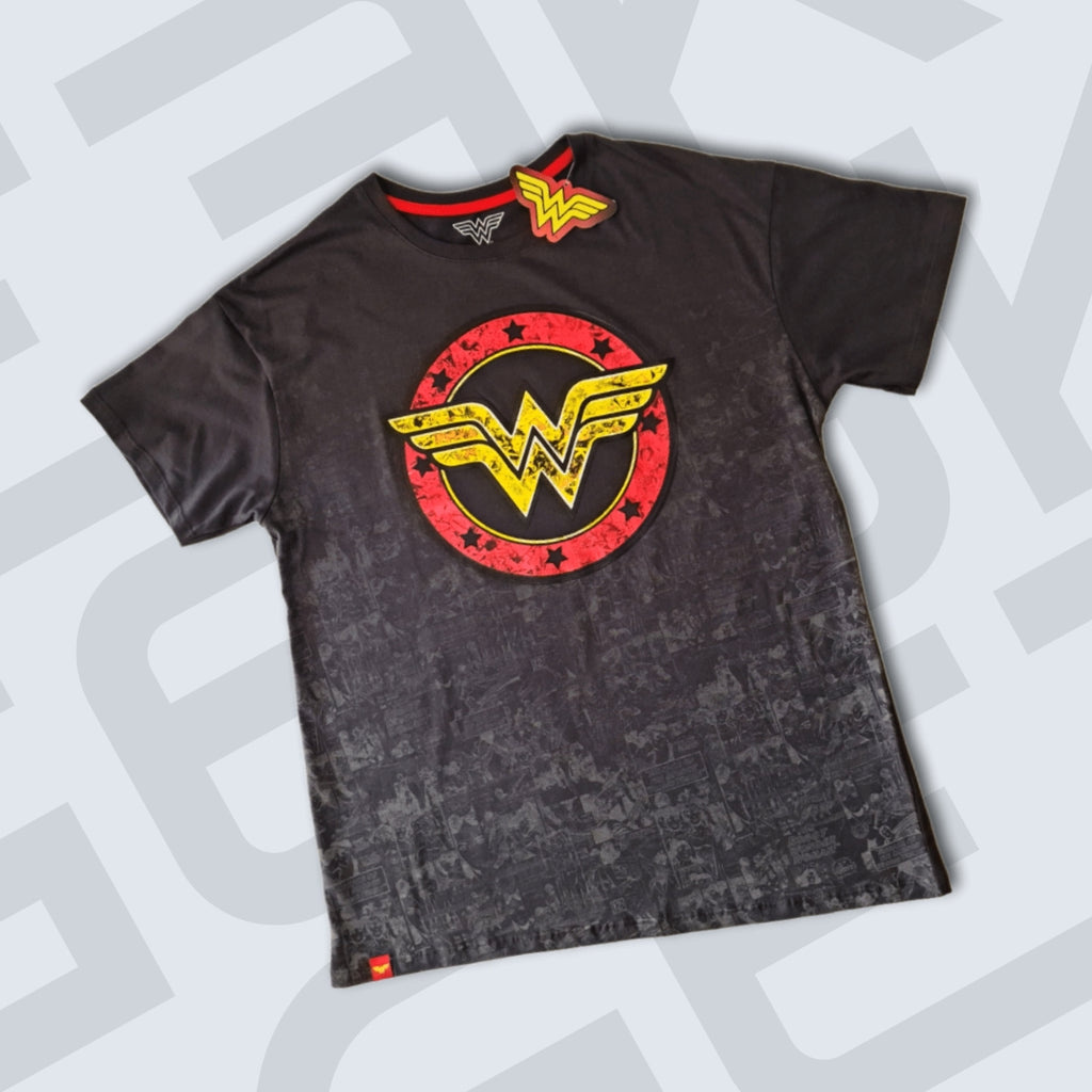 POLO MUJER WONDER WOMAN GRIS