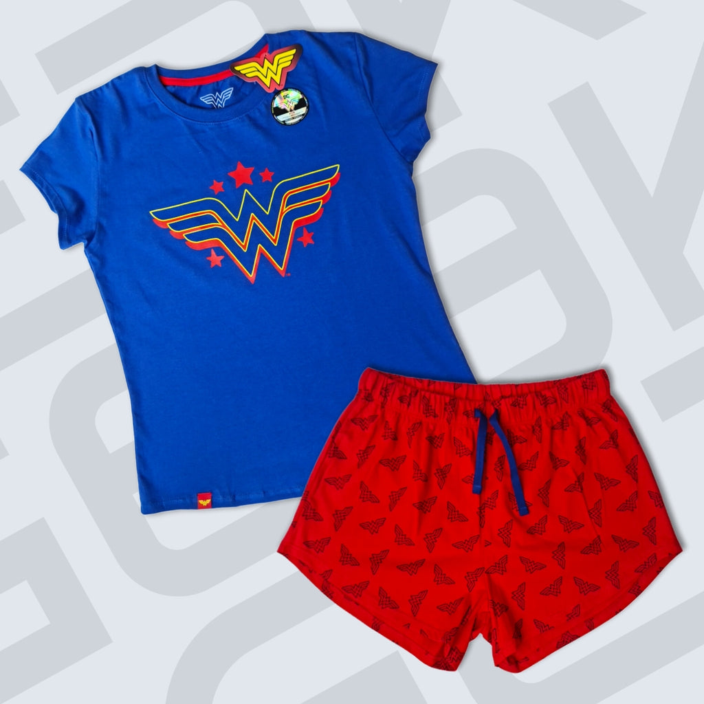 PIJAMA MUJER WONDER WOMAN ROJO